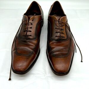 Salvatore Ferragamo 10 1/2 brown leather derby